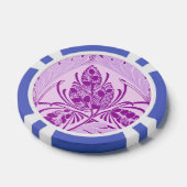  bloemblaadlavendel Paarse Poker Chips (Enkel)