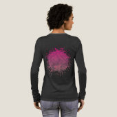 Bloemblad Ineenstorting Tri-Blend Shirt (Achterkant)