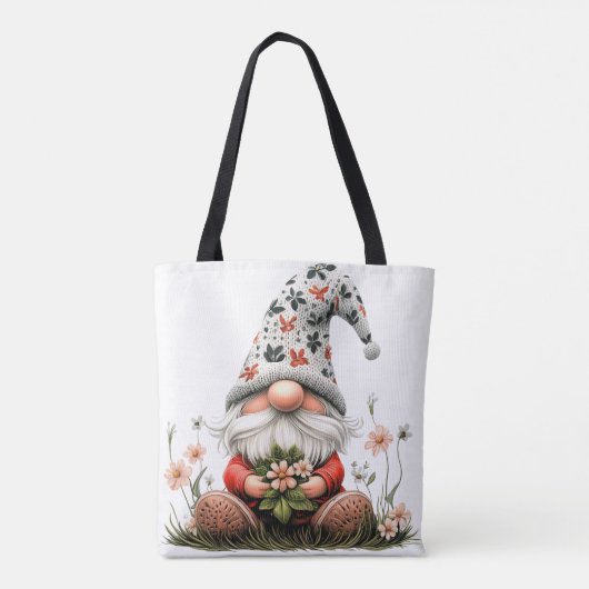 bloemblad tote bag (Achterkant)