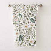 Bloemblad Waterverf Naadloos bloemenpatroon Bad Handdoek (Insitu)