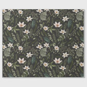 Bloemblad Waterverf Naadloos bloemenpatroon Cadeaupapier (Vlak)