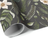 Bloemblad Waterverf Naadloos bloemenpatroon Cadeaupapier (Rol Hoek)