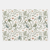 Bloemblad Waterverf Naadloos bloemenpatroon Inpakpapier Vel (Voorkant 2)