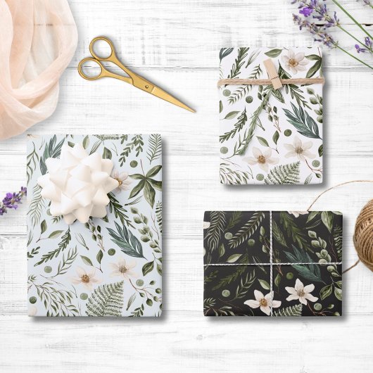 Bloemblad Waterverf Naadloos bloemenpatroon Inpakpapier Vel