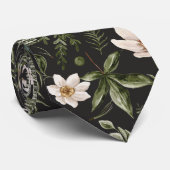 Bloemblad Waterverf Naadloos bloemenpatroon Stropdas (Opgerold)