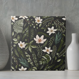 Bloemblad Waterverf Naadloos bloemenpatroon Tegeltje