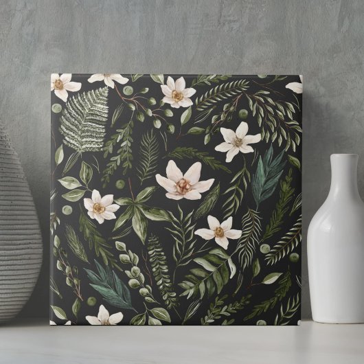 Bloemblad Waterverf Naadloos bloemenpatroon Tegeltje