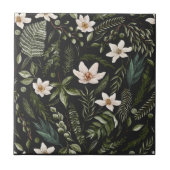 Bloemblad Waterverf Naadloos bloemenpatroon Tegeltje (Voorkant)