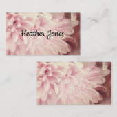 bloembladen delicaat bleek roze fotokunst visitekaartje (Voorkant / Achterkant)