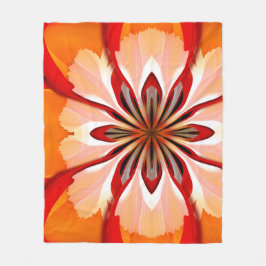 Bloembladen Fleece Deken