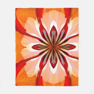 Bloembladen Fleece Deken