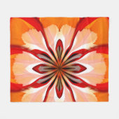 Bloembladen Fleece Deken (Voorkant (Horizontaal))