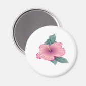 Bloembladen met groene bladeren magneet (Voorkant / Achterkant)