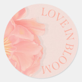 Bloembladeren Bloemenboog Vrijgezellenfeest Roze U Ronde Sticker