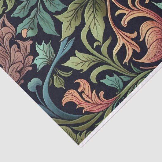 Bloembladeren Granaatappels Gift Decoupage Tissuepapier (Detail)