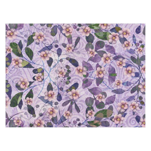 Bloembladeren & Poëzie - Natuur Geïnspireerde Bloe Tafelkleed (Voorkant (Horizontaal))