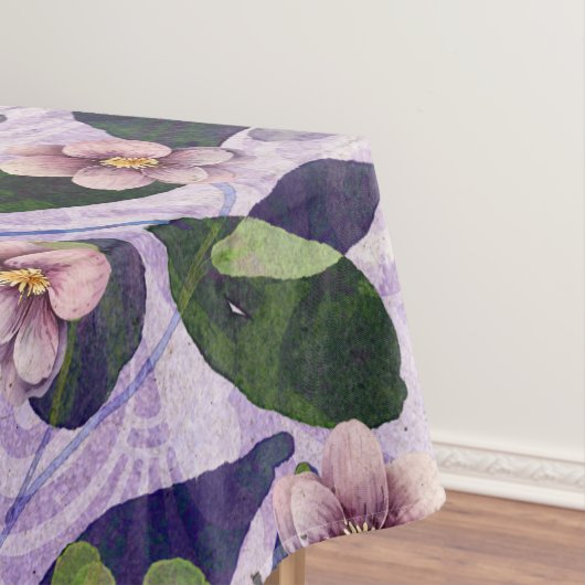 Bloembladeren & Poëzie - Natuur Geïnspireerde Bloe Tafelkleed (Voorbeeld)