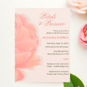 Bloembladeren & Prosecco Bloemen Blush Roze Vrijge Kaart