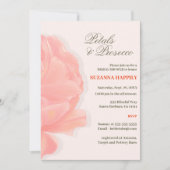 Bloembladeren & Prosecco Bloemen Blush Roze Vrijge Kaart (Voorkant)