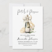 Bloembladeren & Prosecco Bloemenboog Vrijgezellenf Kaart (Voorkant)