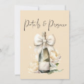 Bloembladeren & Prosecco Bloemenboog Vrijgezellenf Kaart (Achterkant)