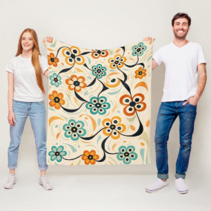 Bloembladpad Fleece Deken