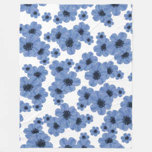 Bloemblauw 60x80 fleece deken