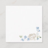 Bloemblauw Baby Angel Cross Doop Informatiekaartje (Achterkant)