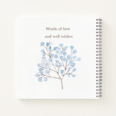 Bloemblauw Baby Angel Cross Doop Notitieboek (Achterkant)