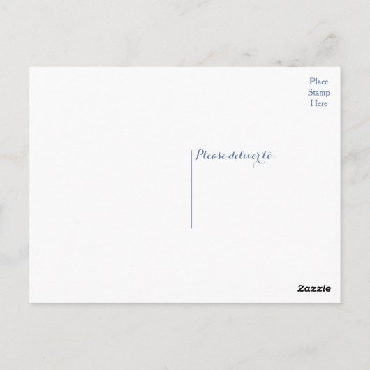 Bloemblauw Bedankt Gele Waterverf Bloemen Briefkaart (Achterkant)