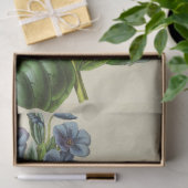 Bloemblauw Bloemen Ephemera Decoupage Tis Tissuepapier (Geschenk)