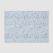  Bloemblauw Grijs Toile de Jouy Tissuepapier (Voorkant)