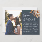 Bloemblauw Herfst Gedroogde Bloemen Bedankt (Voorkant)