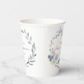 bloemblauw met de Eerste Heilige Communie Papieren Bekers (Rechts)