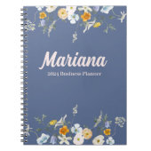 Bloemblauw Nova 2024 Business Planner Persoonlijk Notitieboek (Voorkant)