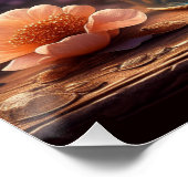 Bloemblauw parfumflesje perfect poster (Hoek)