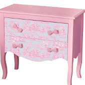  Bloemblauw Roze Toile de Jouy Tissuepapier