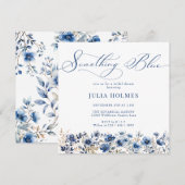 Bloemblauw Vrijgezellenfeest Kaart (Voorkant / Achterkant)