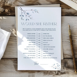 Bloemblauw Vrijgezellenfeest zou ze liever spel