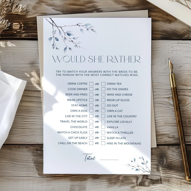 Bloemblauw Vrijgezellenfeest zou ze liever spel (Creator heeft geüpload)