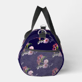 Bloemblauw w / Naam Print Cut Sew Bag Plunjezak (Rechts)