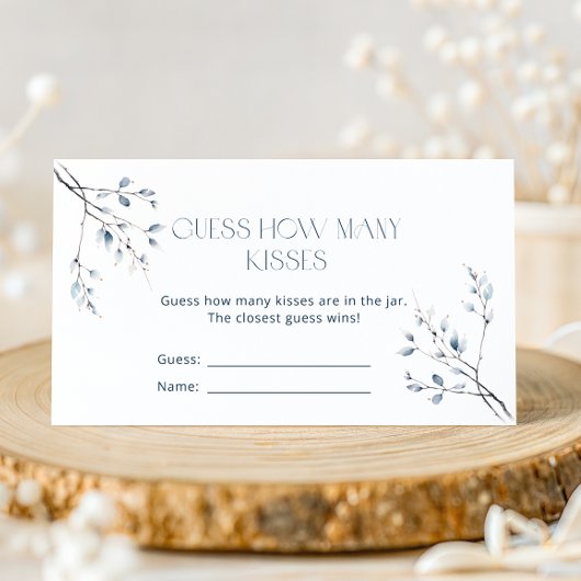 Bloemblauw Winter Botanische Raad Hoeveel Kusjes Informatiekaartje