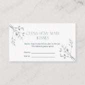 Bloemblauw Winter Botanische Raad Hoeveel Kusjes Informatiekaartje (Voorkant)