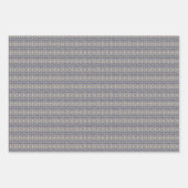 Bloemblauw Wit Portugees Tegel Inpakpapier Vel (Voorkant)