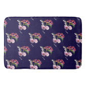 Bloemblauwe badmat (Voorkant)