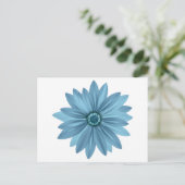 Bloemblauwe Daisy Flower Daisies Briefkaart (Staand voorkant)