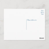 Bloemblauwe Daisy Flower Daisies Briefkaart (Achterkant)