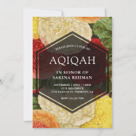  Bloembloei Geometrische Aqeeqah | Aqiqah Kaart