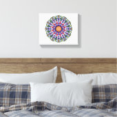 Bloembloei Mandala Canvas Afdruk (Insitu (Slaapkamer))