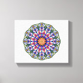 Bloembloei Mandala Canvas Afdruk (Voorkant)